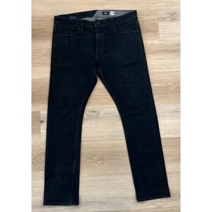 Volcom Mens Vorta Slim Straight Black Jeans 36x30 Skater‎ Casual Mens Wear